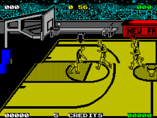Magic Johnson's Basketball screenshot 2 for ZX Spectrum